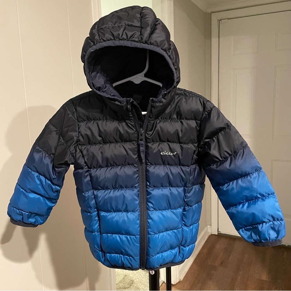 Eddie Bauer 2T Toddler Blue Ombre Down Puffer Jacket